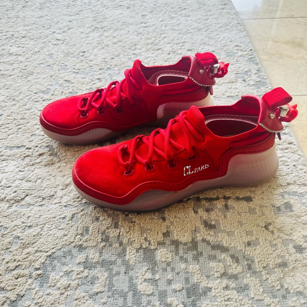 Christian Louboutin suede sneakers